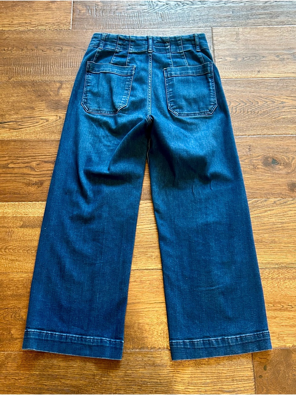 Pilcro and the Letterpress Wide-Leg Indigo Blue Jeans - Picture 3 of 3
